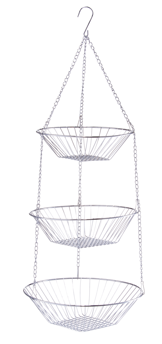 Hängekorb verchromt 3-fach