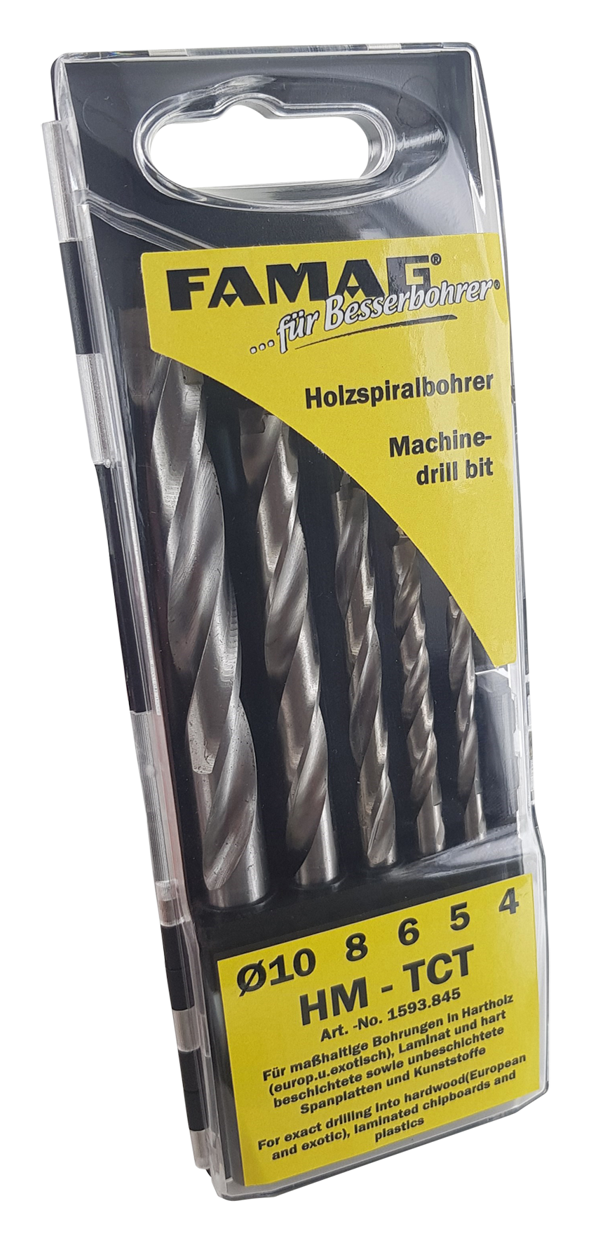 Holzspiralbohrersatz HM-TCT 5t