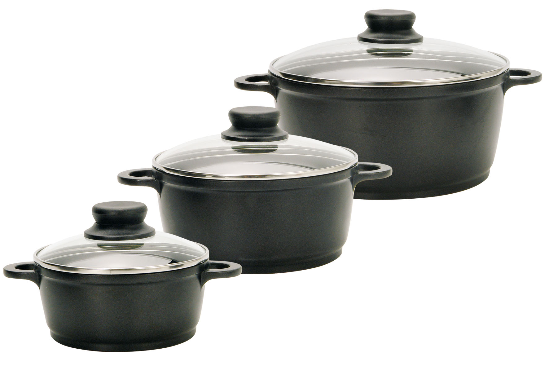 Topfset Black Cast  3-teilig