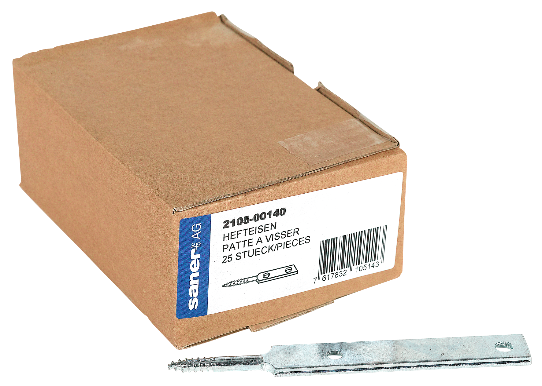 Hefteisen ø6 140x16x4