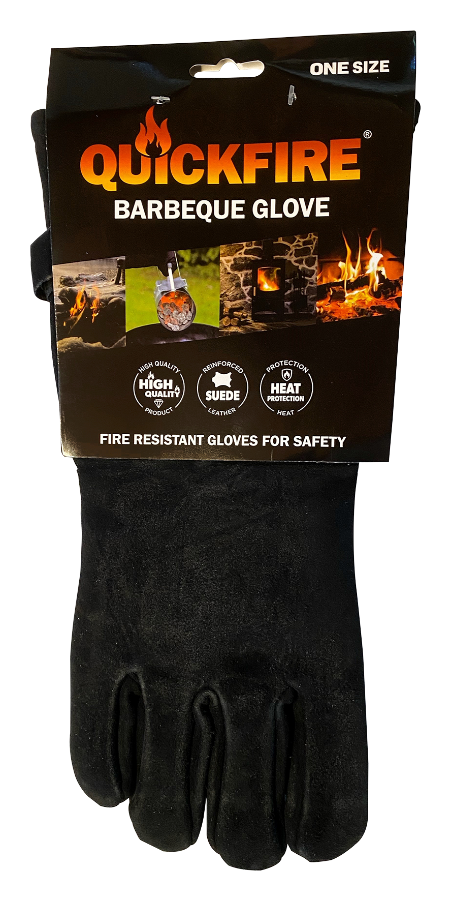 Wildlederhandschuh schwarz