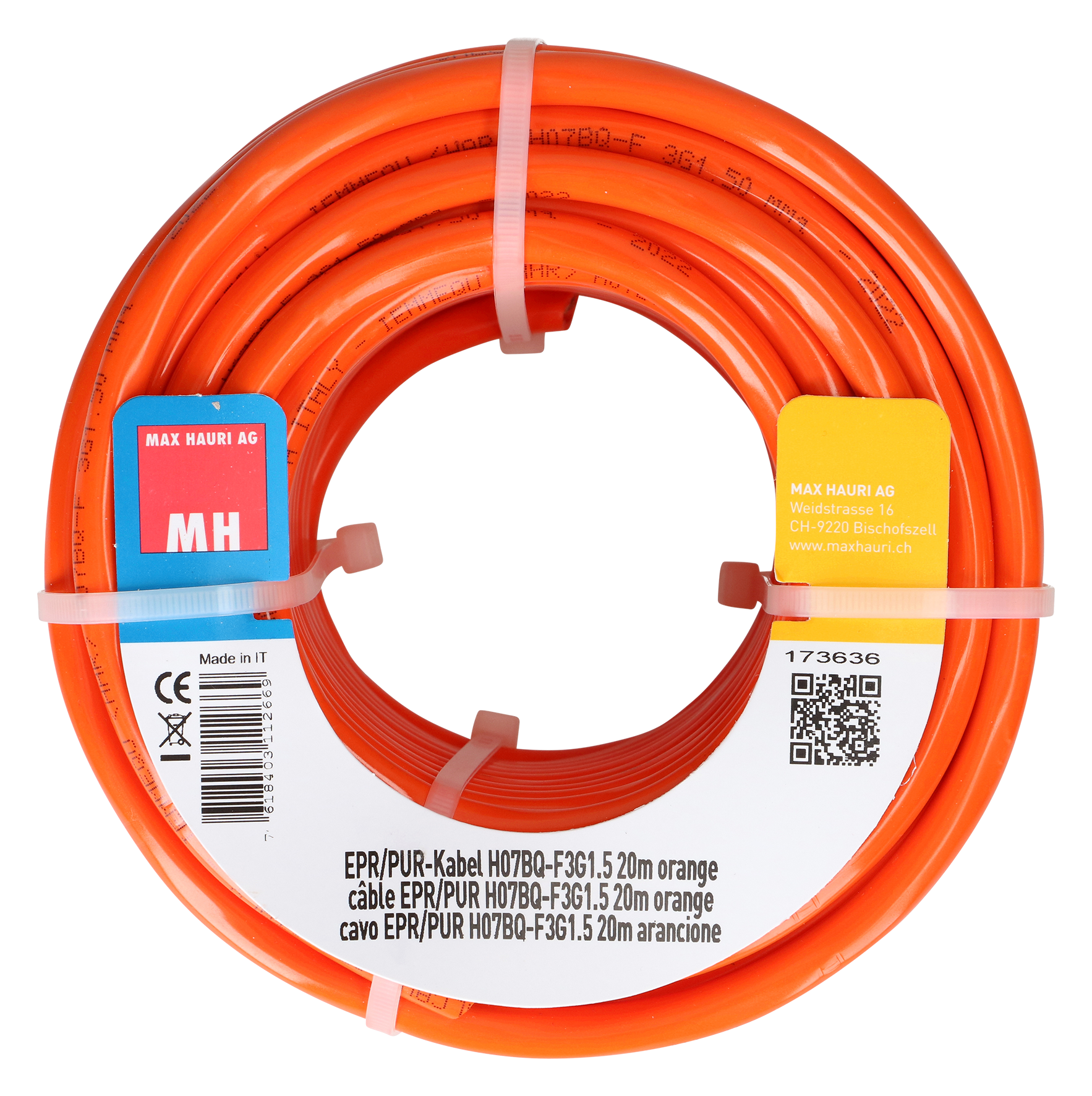 Kabel PUR 3x1.5 mm² 20 m or