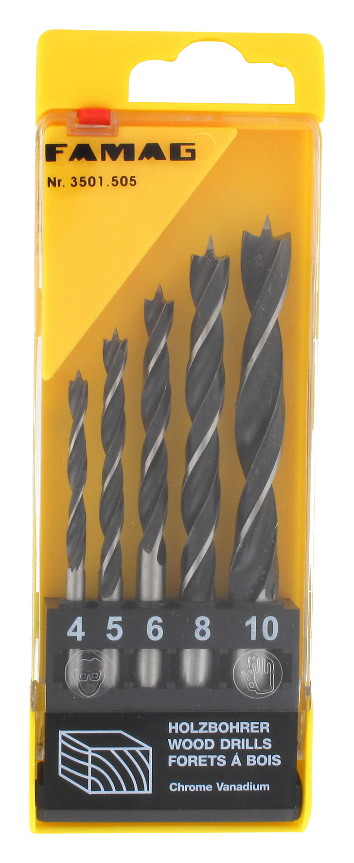 Holzspiralbohrersatz 5tlg.