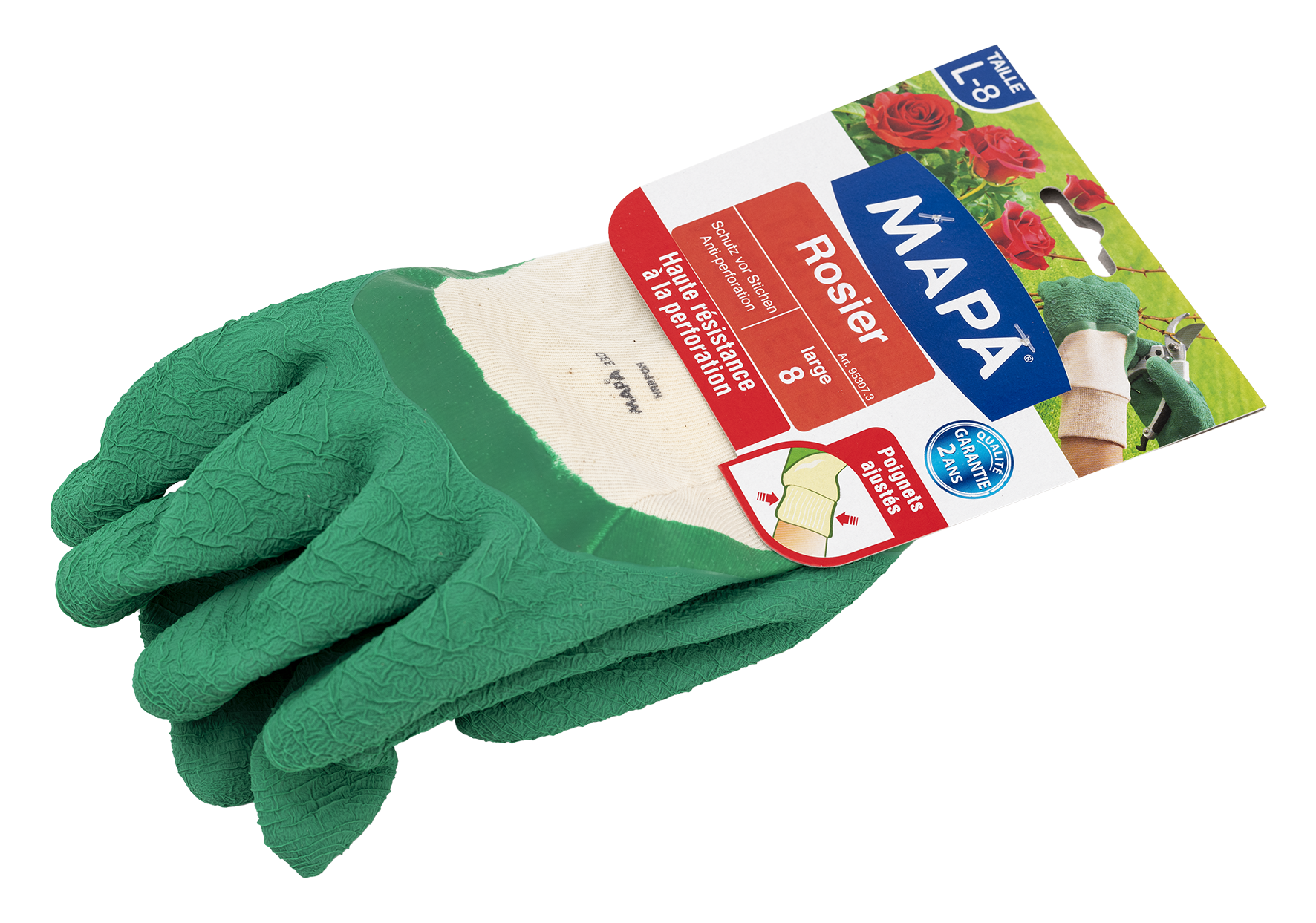 Gartenhandschuhe Rosier Gr.8