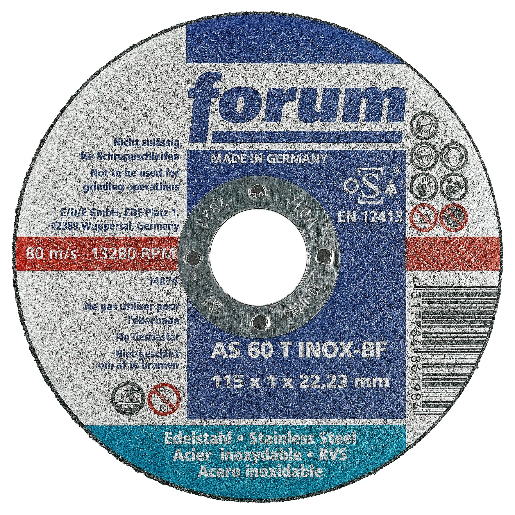 Trennscheibe Inox 115x1.0