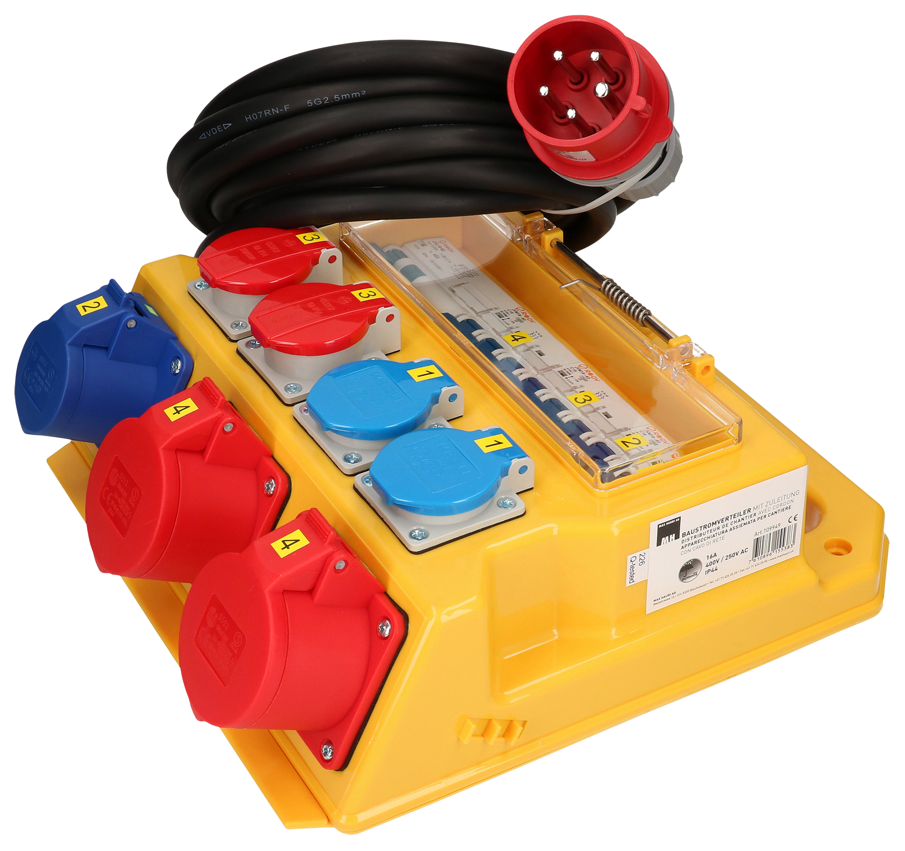 Baustromverteiler 400V10A IP44