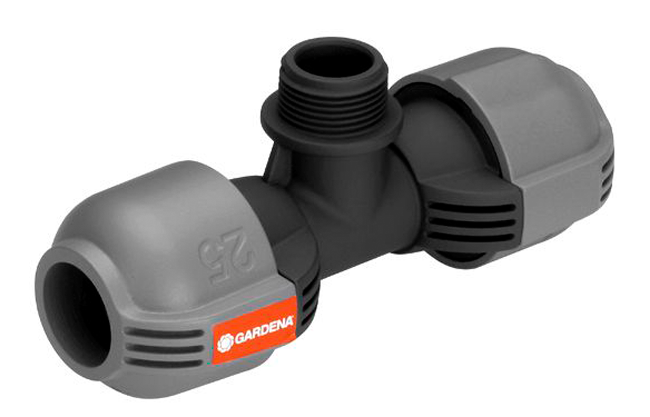 T-Stück Pipeline 25mm AG 3/4"