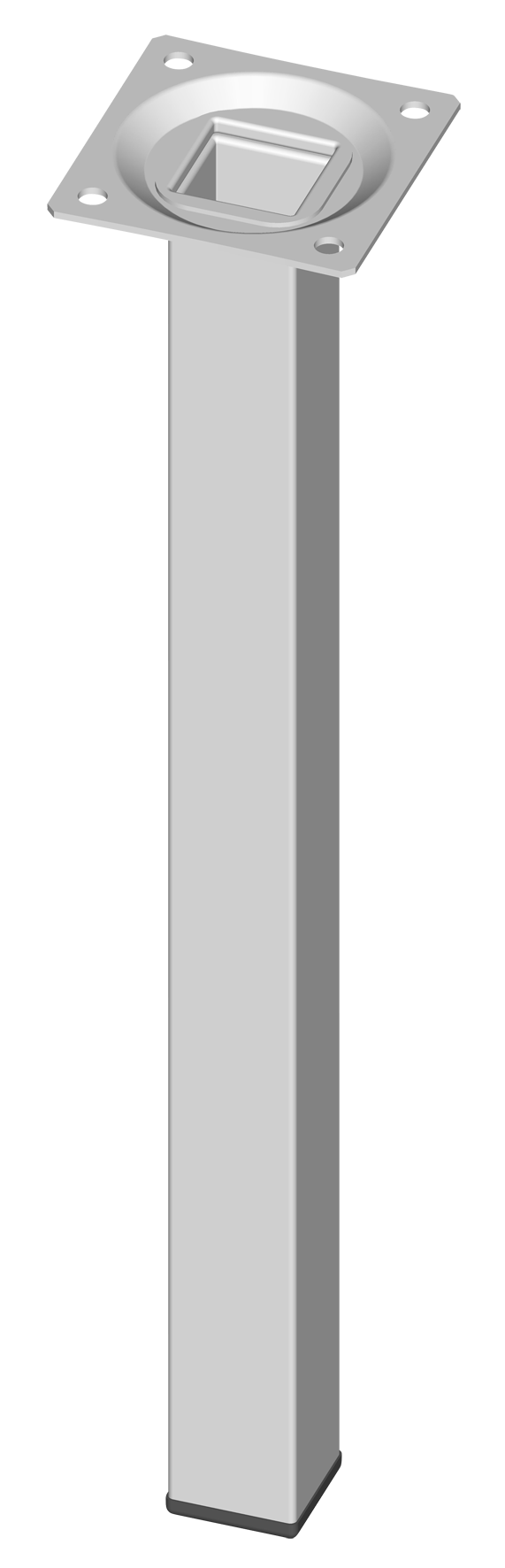 Möbelfuss 25x25 weiss 30 cm