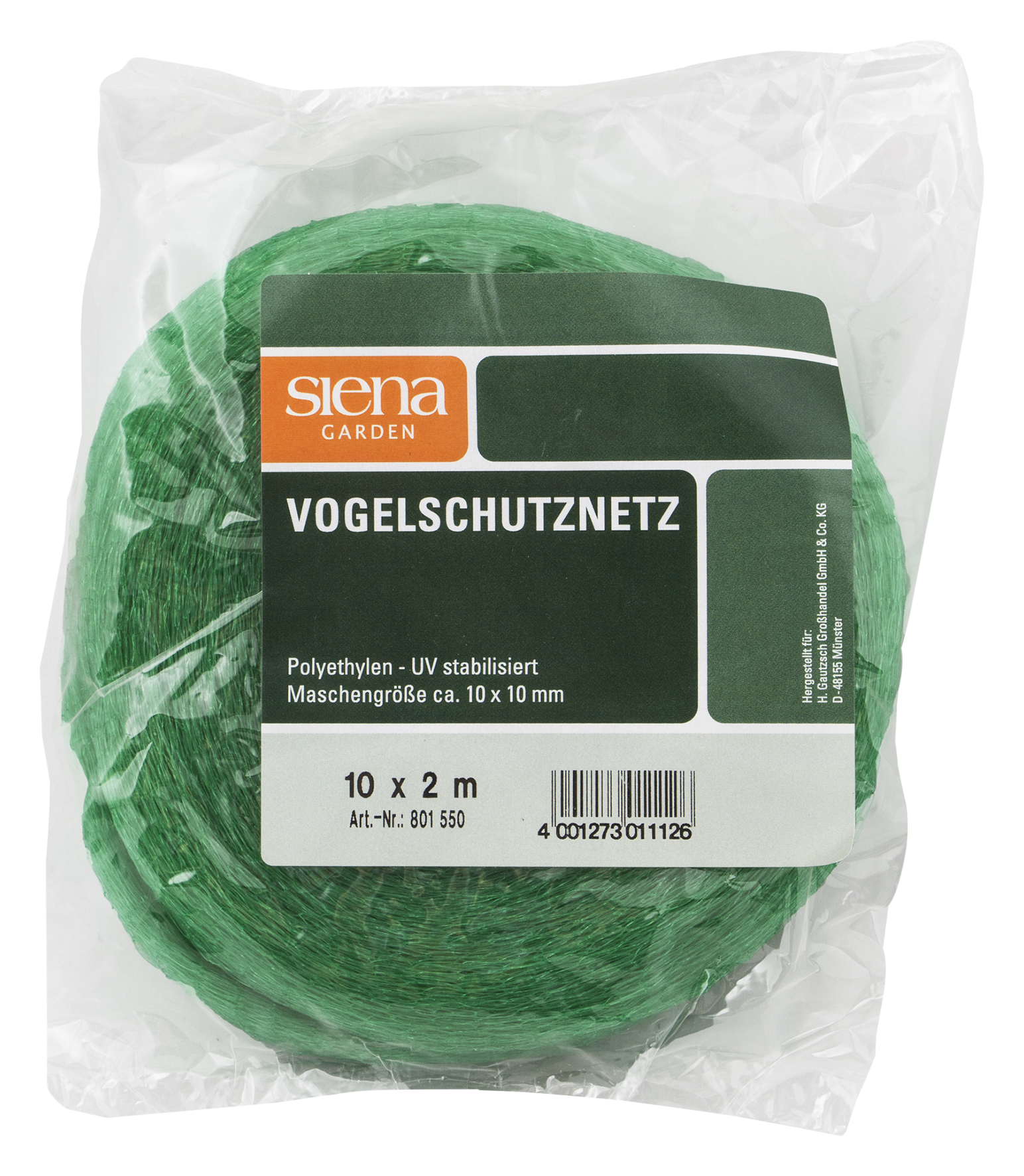 Vogelschutznetz Standard 10x2m