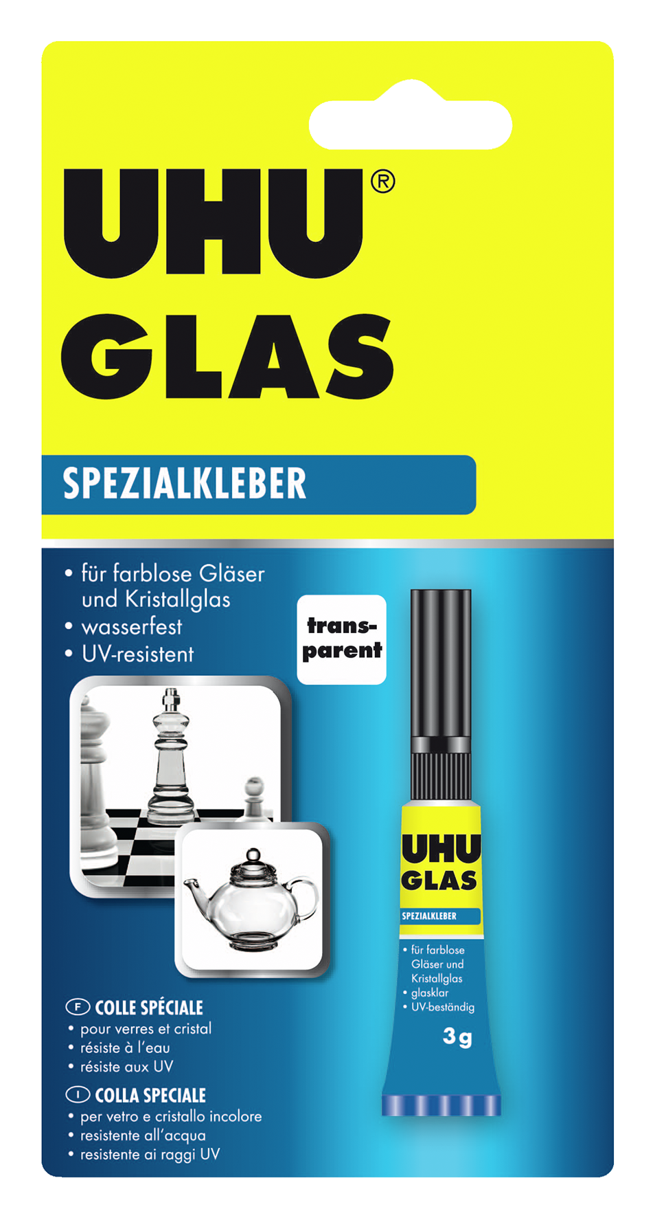 Spezialkleberglas 3g