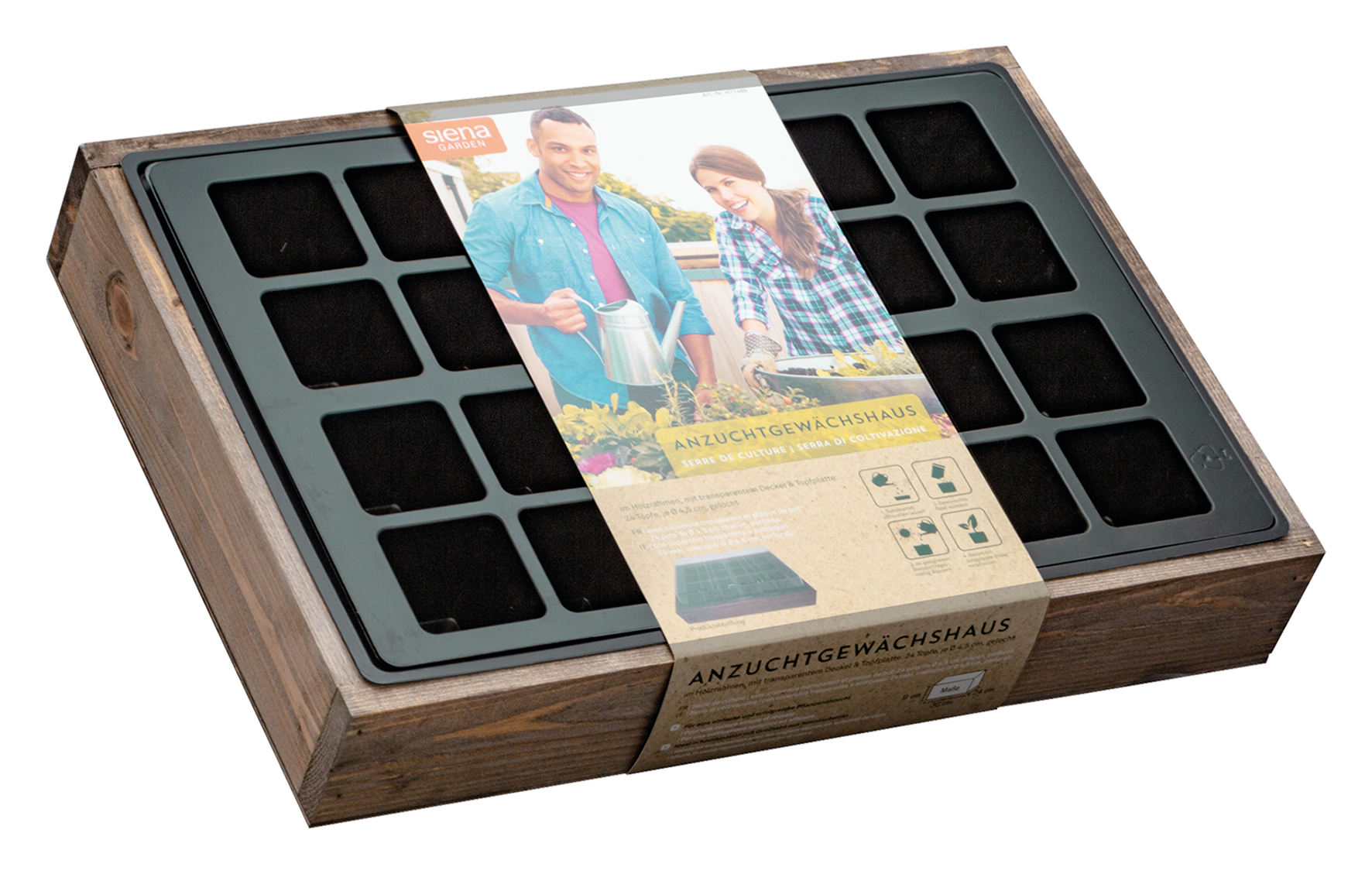 Anzuchtvollholzkiste mit 24 M