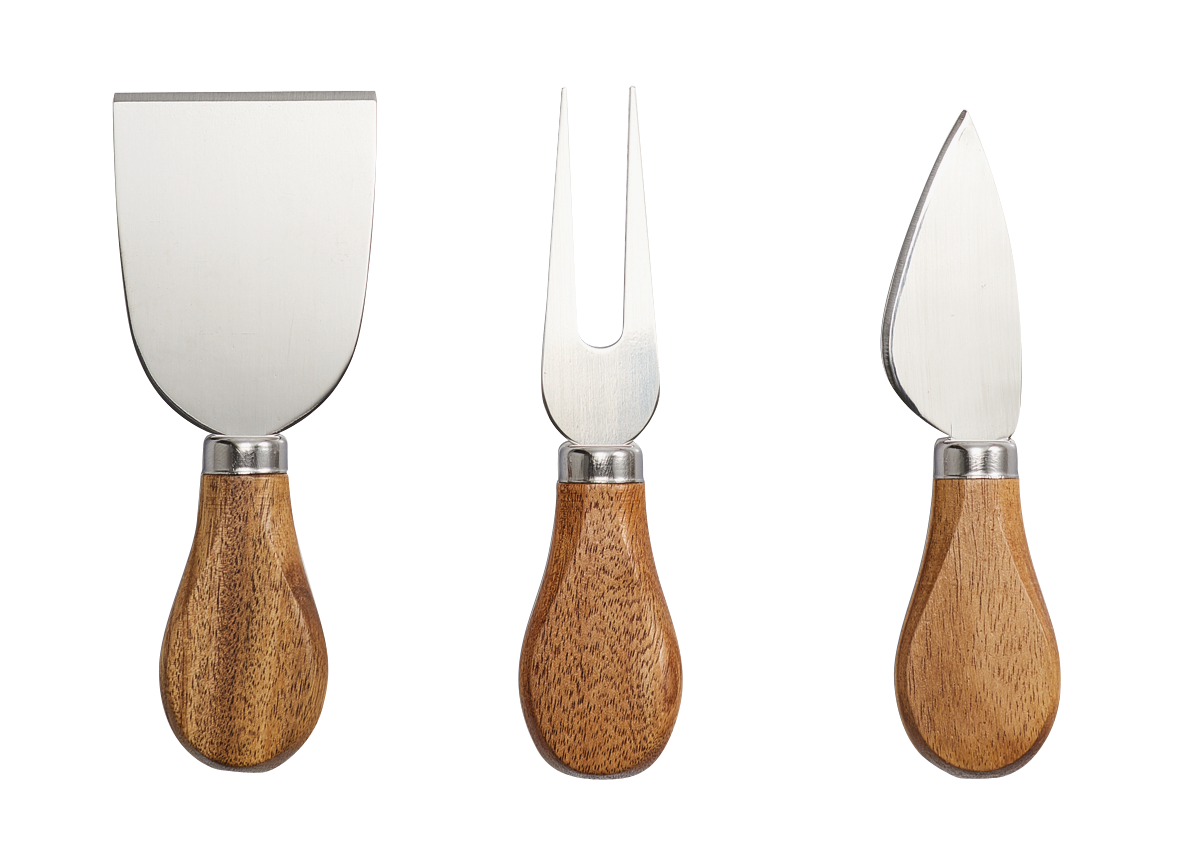 Käsemesser Mini 3tlg. Akazie