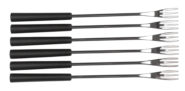 Fonduegabel Classic 6x schwarz