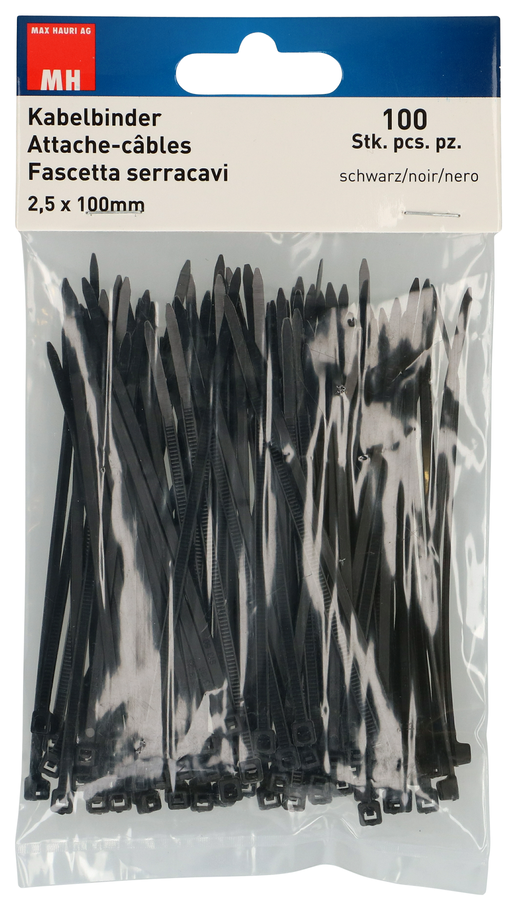 Kabelbinder 2.5x100 mm sw