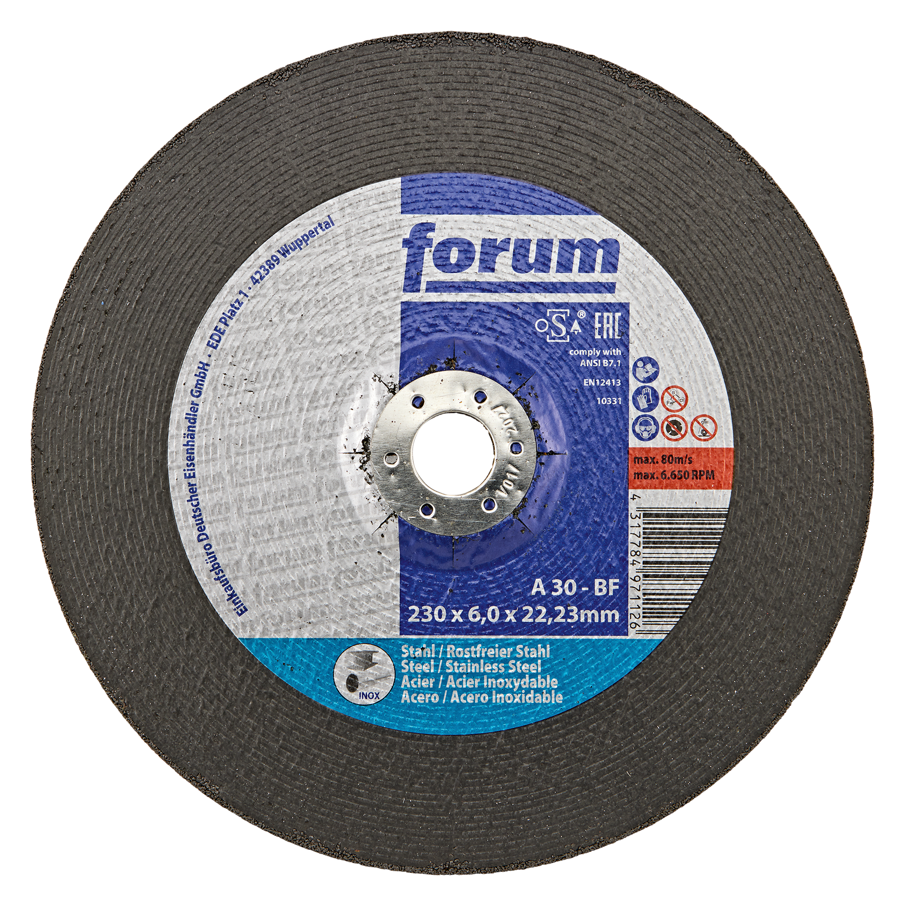 Schrupps. Inox 230x6 T42