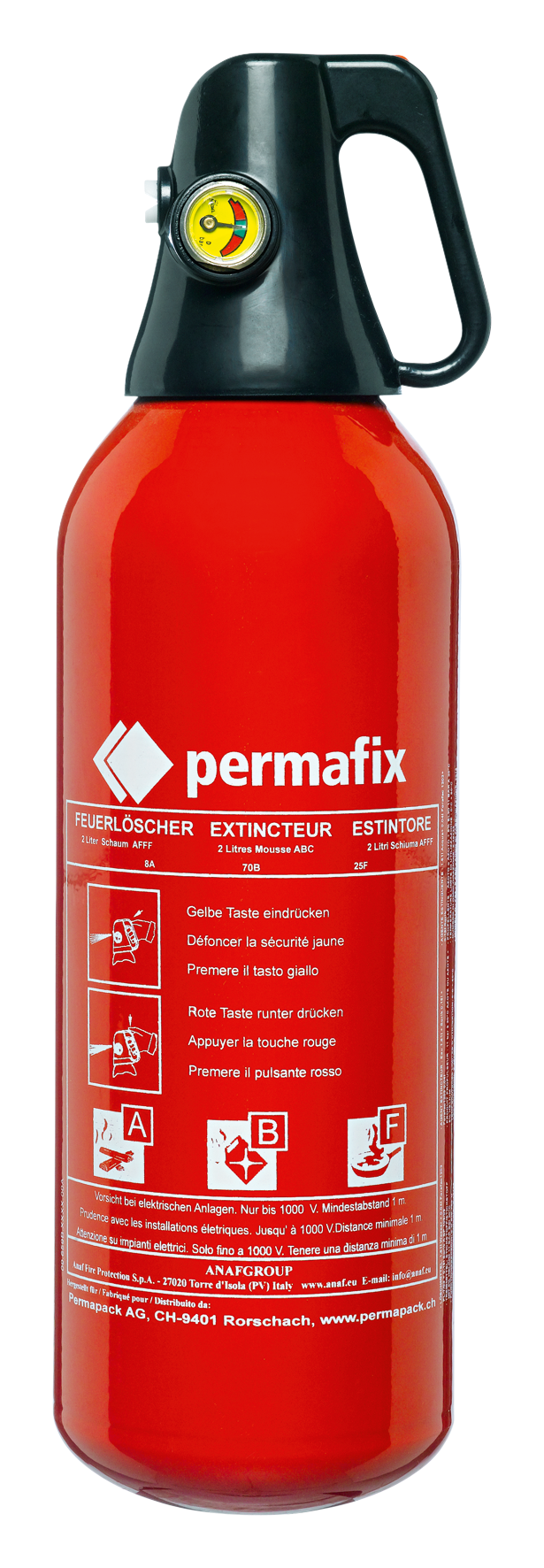 Feuerlöscher Schaum 2 l