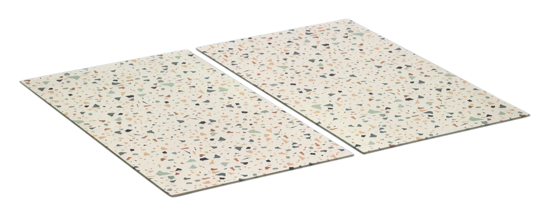 Herdabdeckplatte Terrazzo 2St.