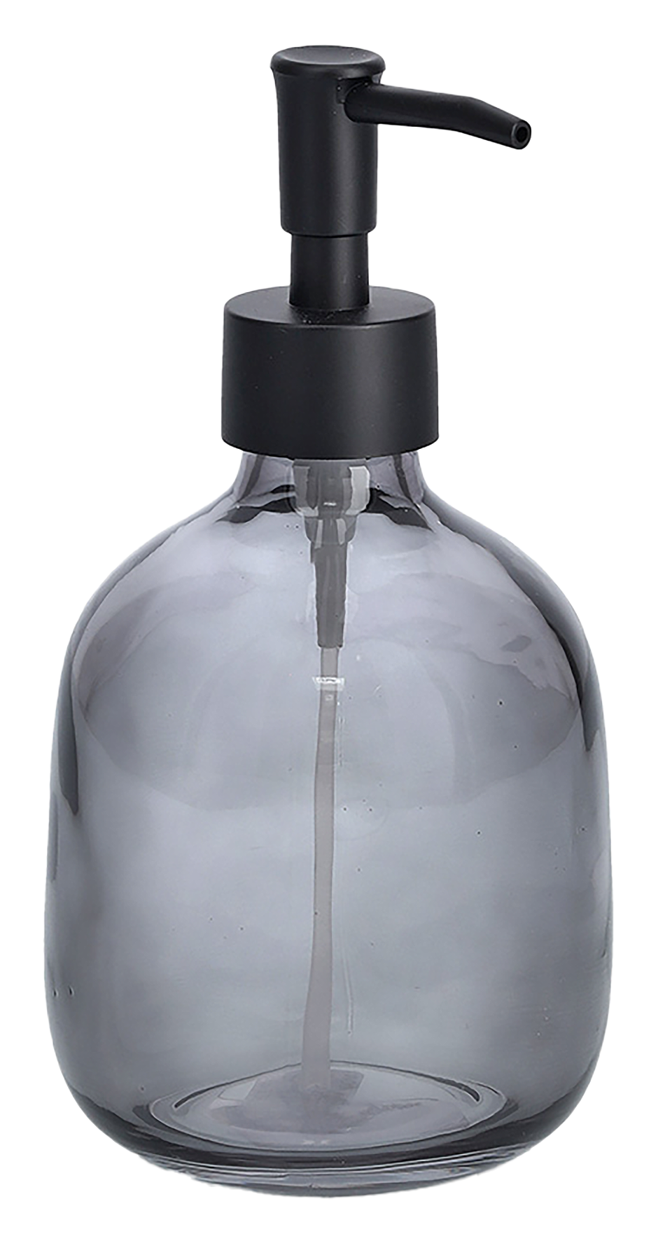 Seifenspender Glas schwarz