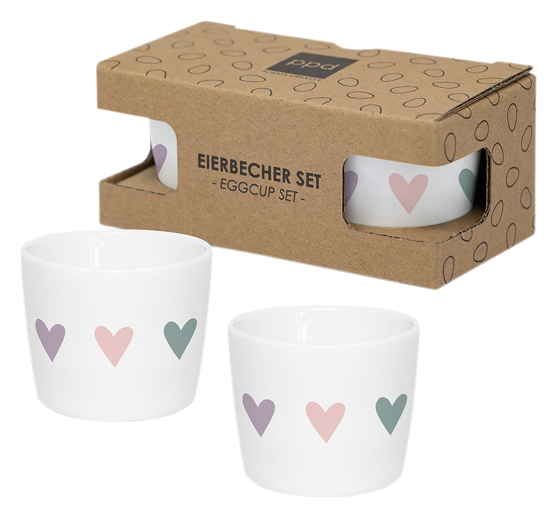Eierbecher Heart GB 2 Stk.
