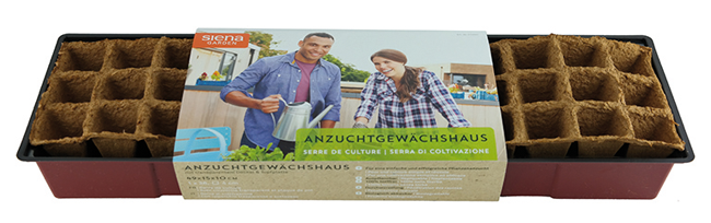 Gewächshaus m/36 Anzuchttöpfen